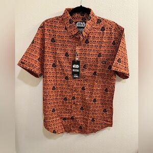 NWT RSVLTS-Star Wars-Carved Wars-Short Sleeve Shirt Medium